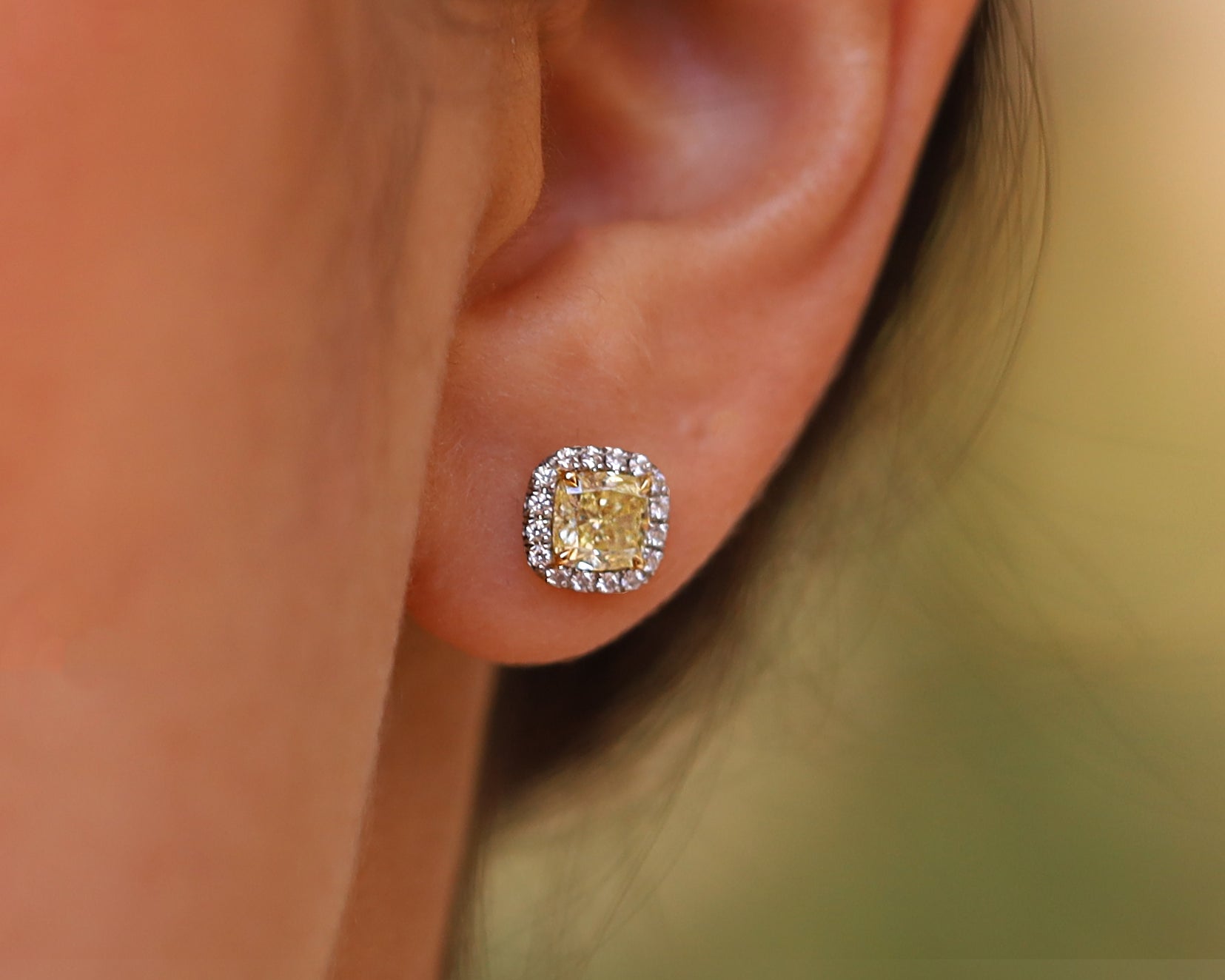 Tiffany & Co. Soleste 1.20 Carat Fancy Yellow Diamond Earrings