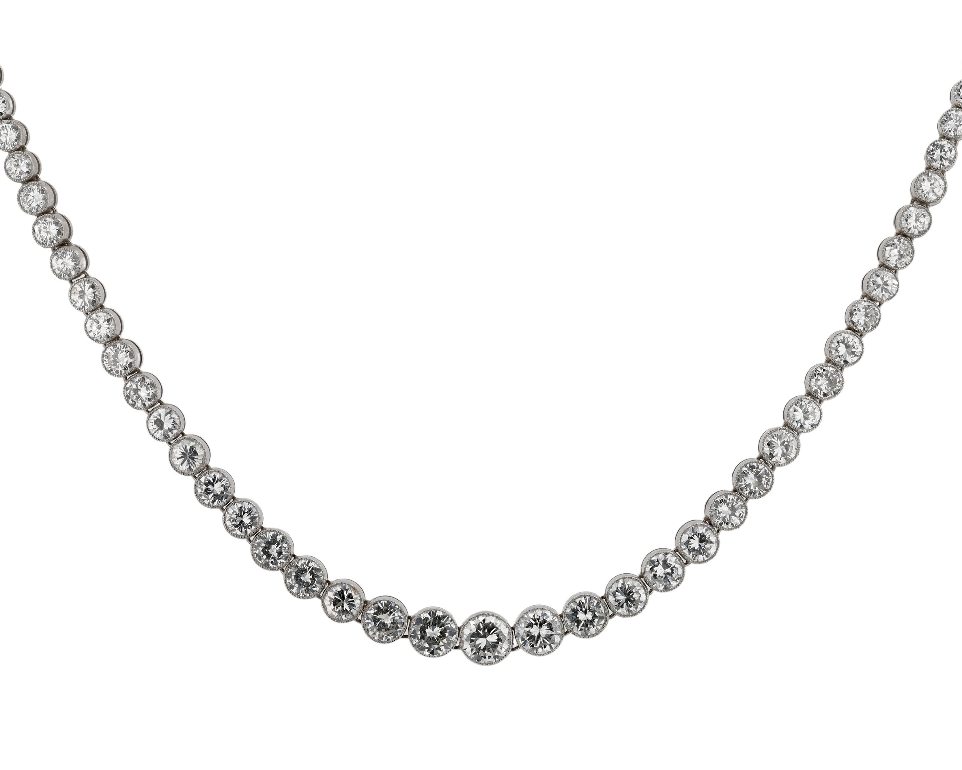 14 Carat Diamond Riviera Necklace