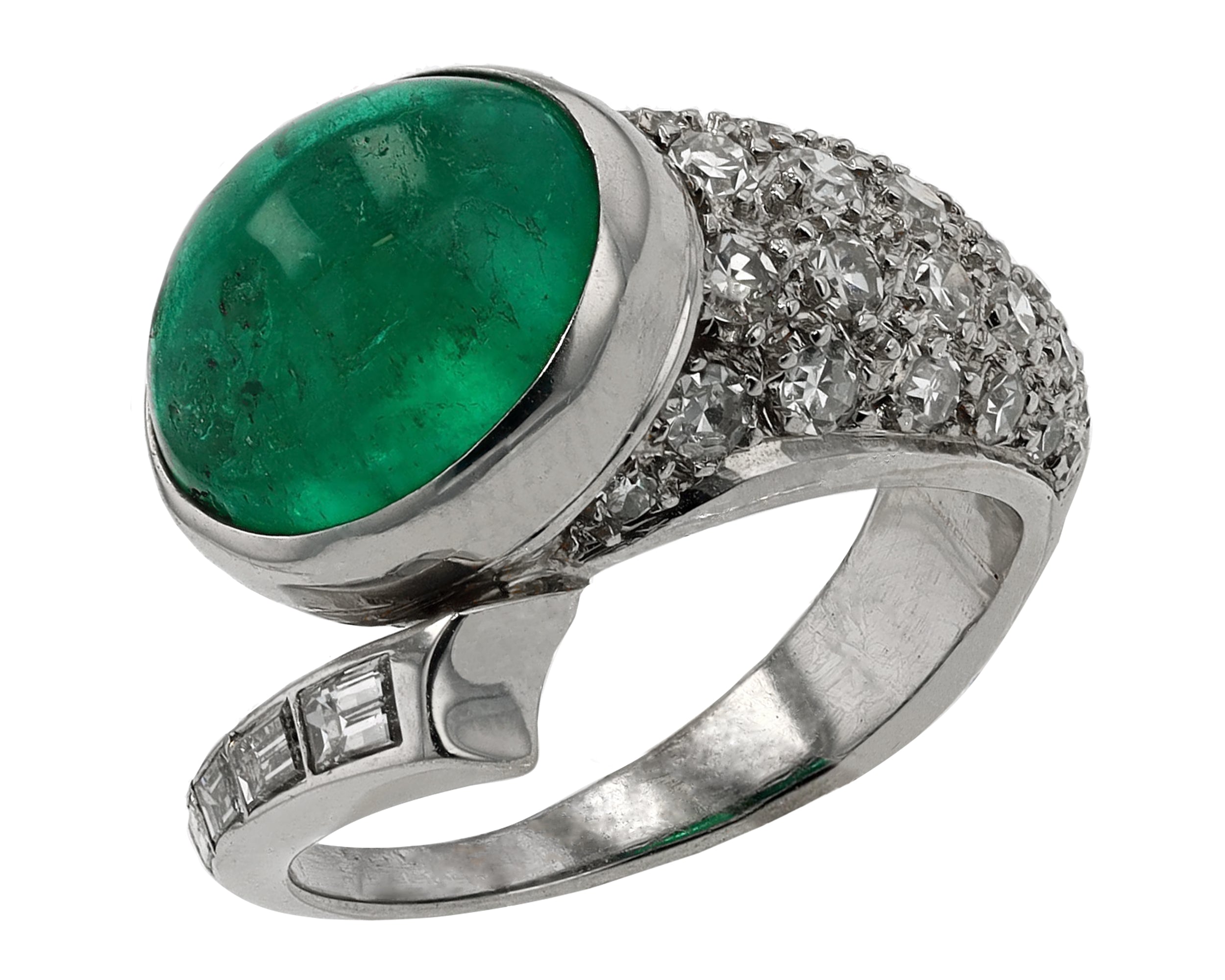 Columbian Emerald Cocktail Ring