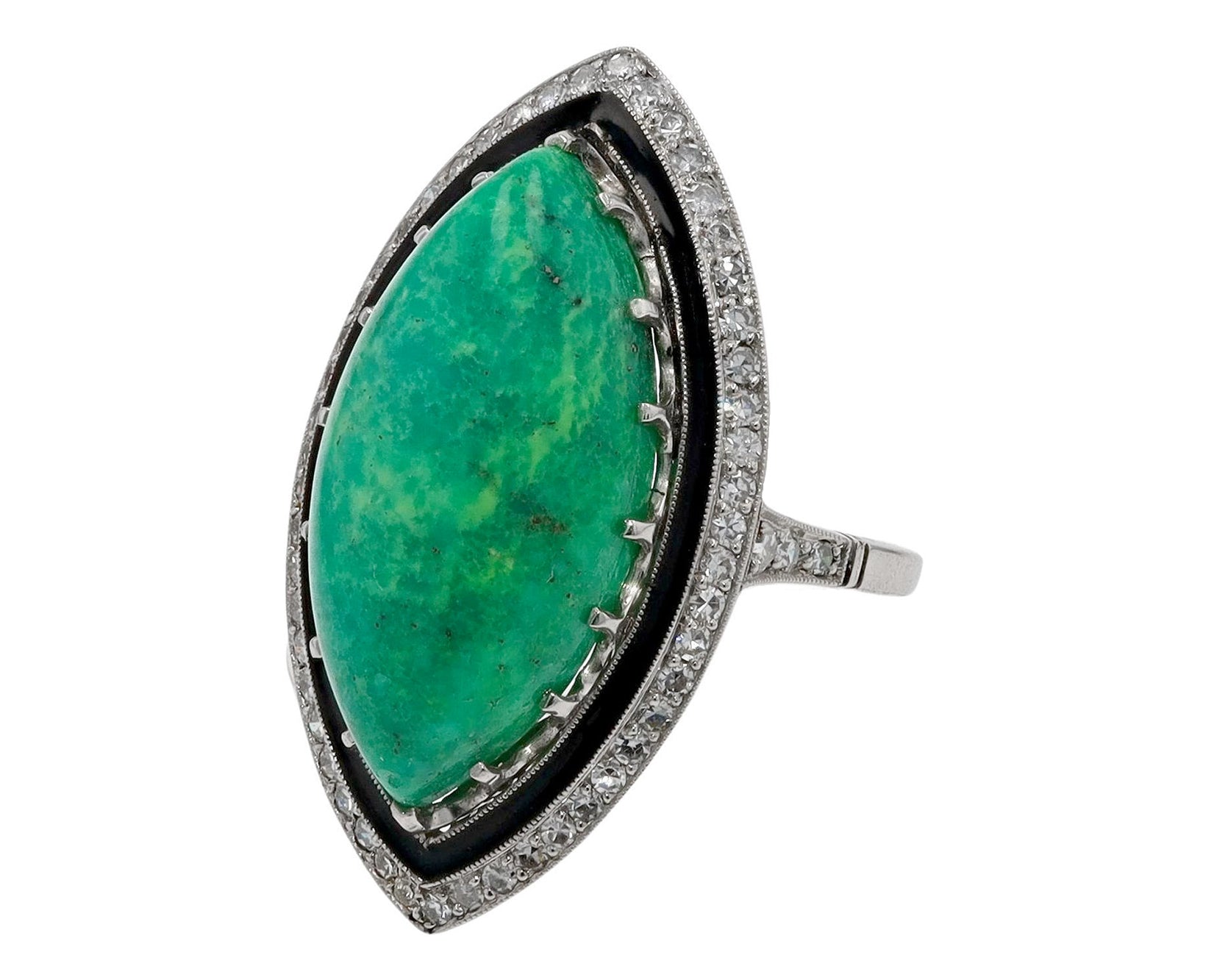 Art Deco Style Turquoise Ring