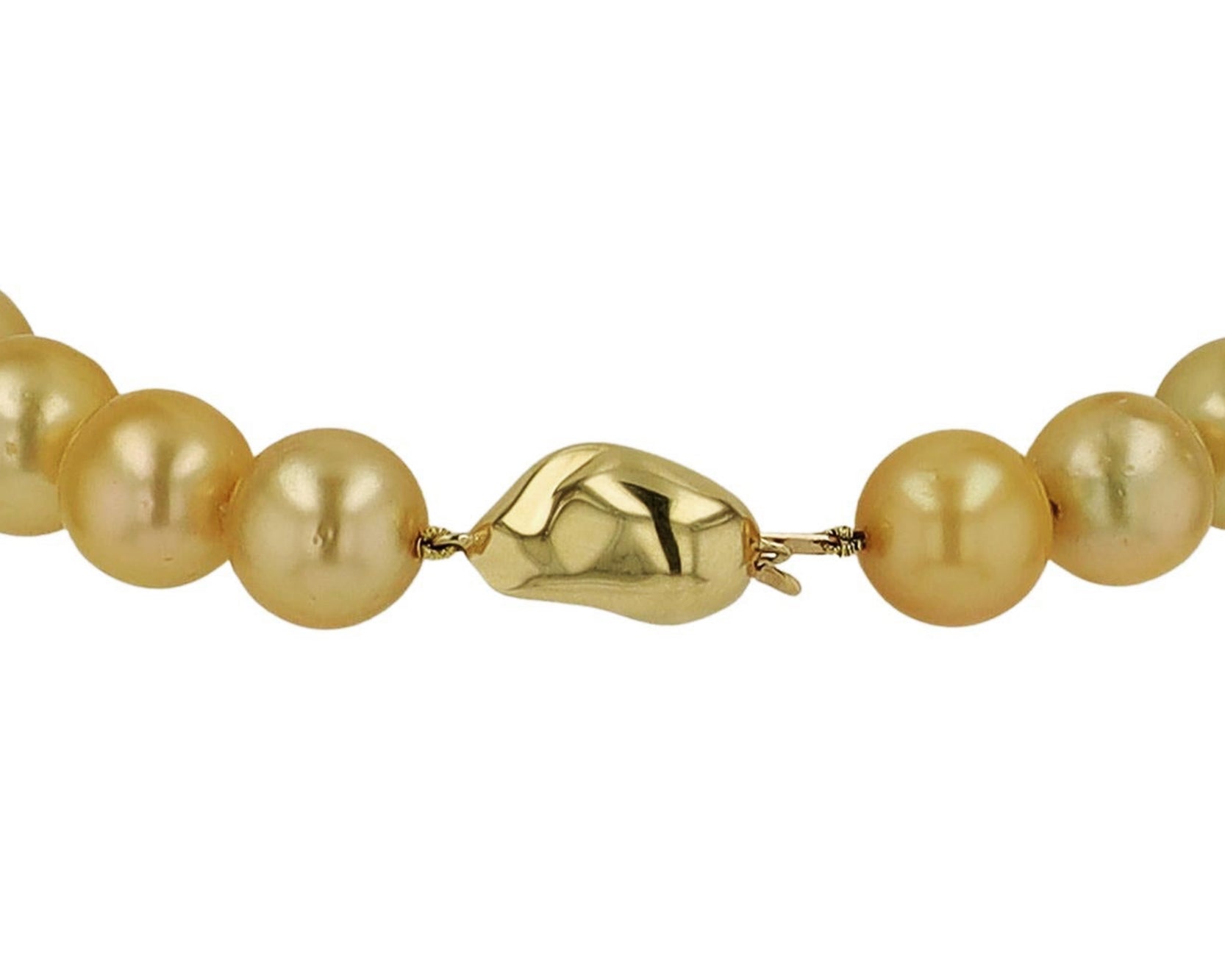 Graduated Golden South Sea Pearl Necklace