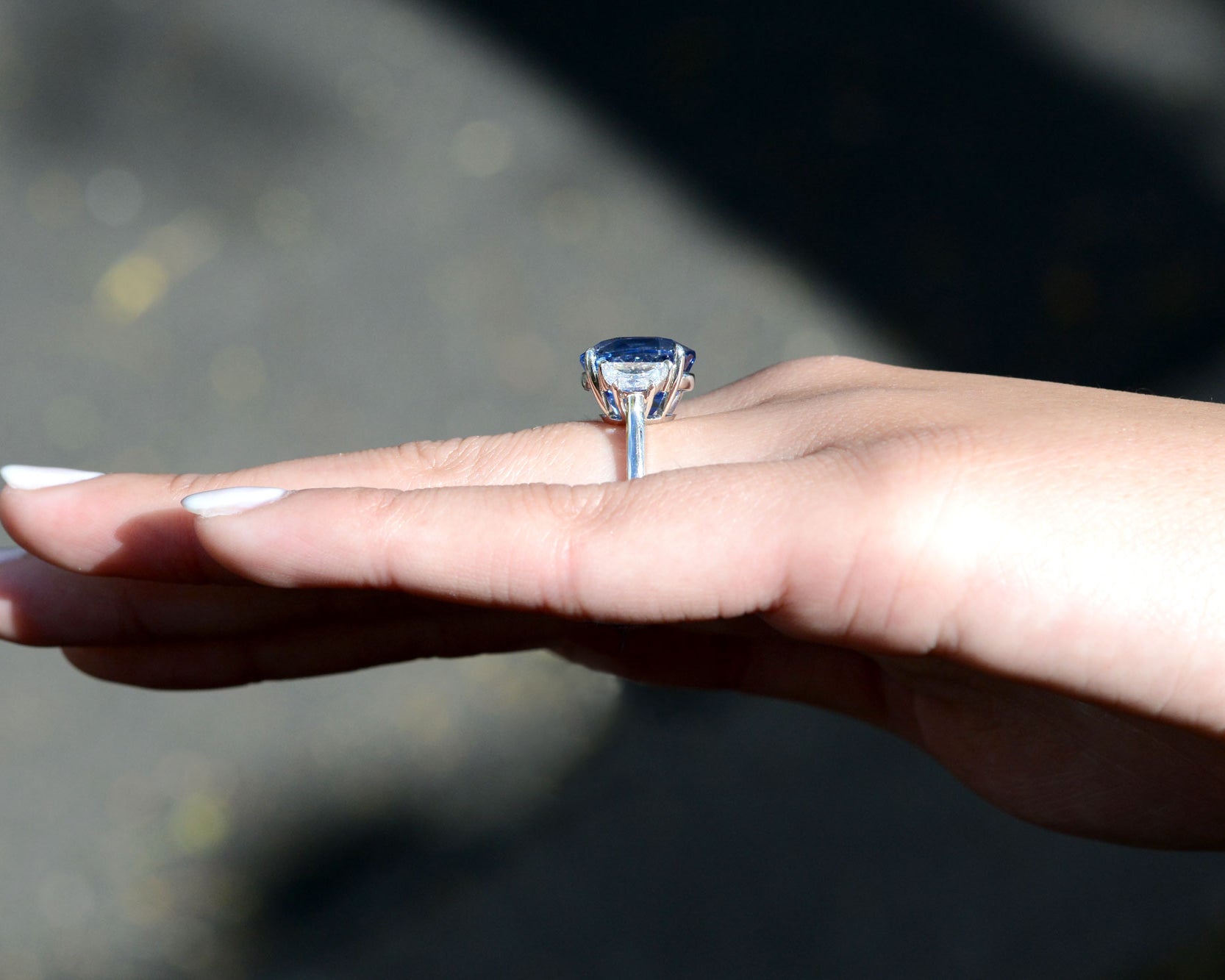 Estate 10 Carat Sri Lanka Sapphire Engagement Ring