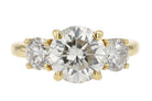 Vintage Estate 3.30 Carat Diamond Trilogy Engagement Ring