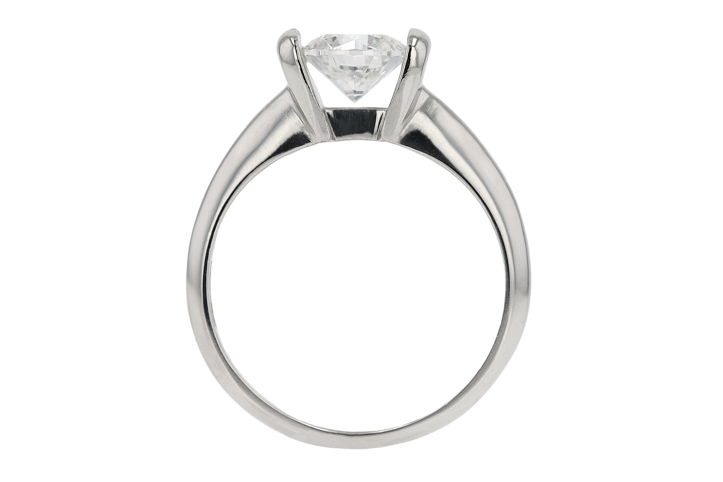 Scott Kay IGI Certified 1 Carat Diamond Solitaire Tension Set Ring