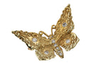 Vintage 14k & Diamond Butterfly Ring with Pin Conversion