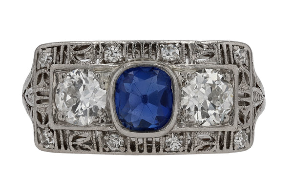 Antique Art Deco Sapphire Ring