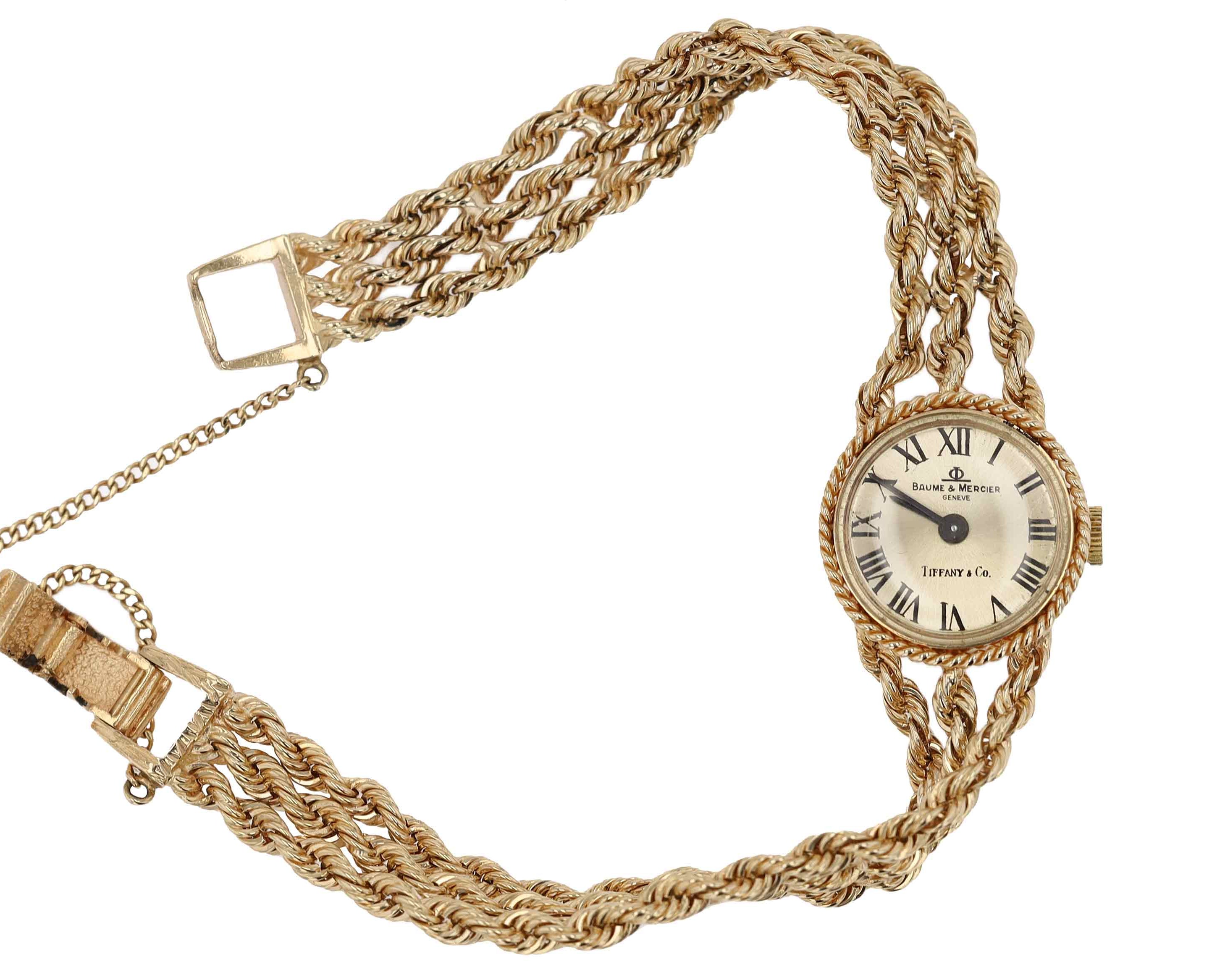 Vintage Tiffany & Co. 3 Strand Rope Cocktail Watch