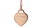 Tiffany & Co. Diamond Monogrammed "K" Heart Pendant Necklace