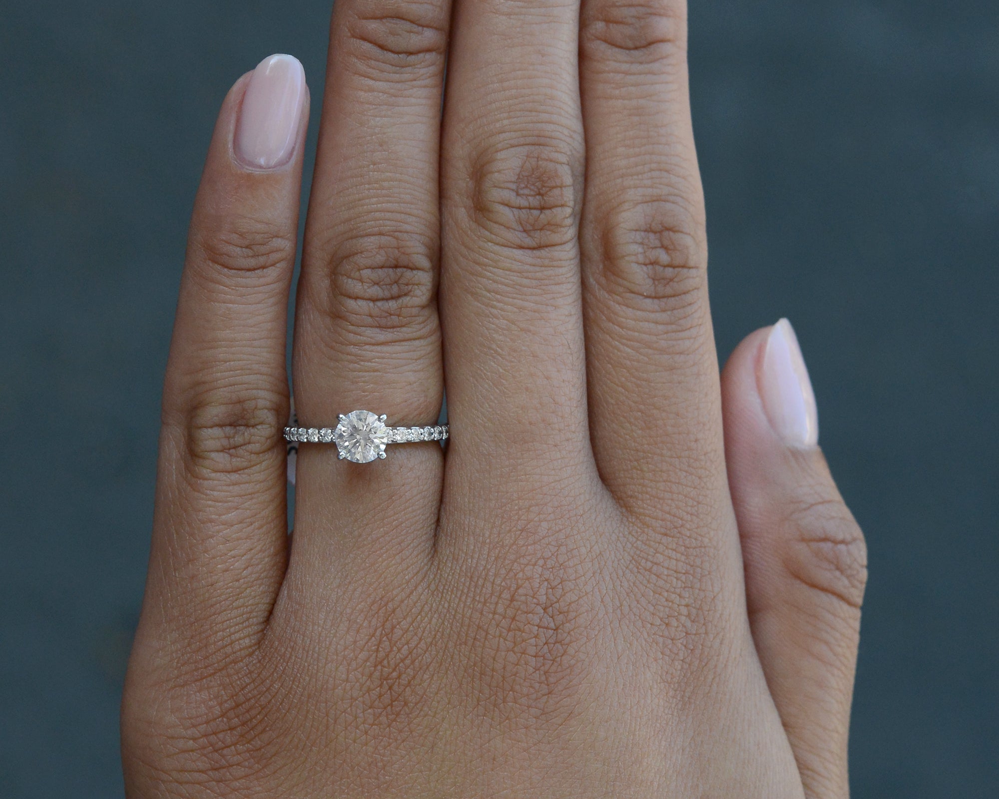 GIA Certified 0.80 carat Round Brilliant Cut Solitaire Diamond Ring
