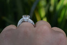 2 Carat Oval Champagne Diamond Toi Et Moi Engagement Ring