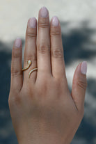 Designer Yellow Gold Diamond and Tsavorite Garnet Snake Ring