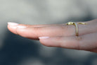 Designer Yellow Gold Diamond and Tsavorite Garnet Snake Ring
