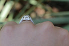 Engraved Art Deco 0.87 Carat Certified Diamond Solitaire Ring