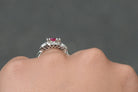 GIA Certified 2 Carat No Heat Burma Ruby Art Deco Ring