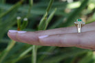Vintage Emerald Diamond Petite Cocktail Ring