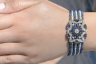 French Belle Époque Sapphire Pearl and Diamond Bracelet