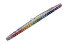 Multi Color 9 Carat Rainbow Sapphire Tennis Bracelet