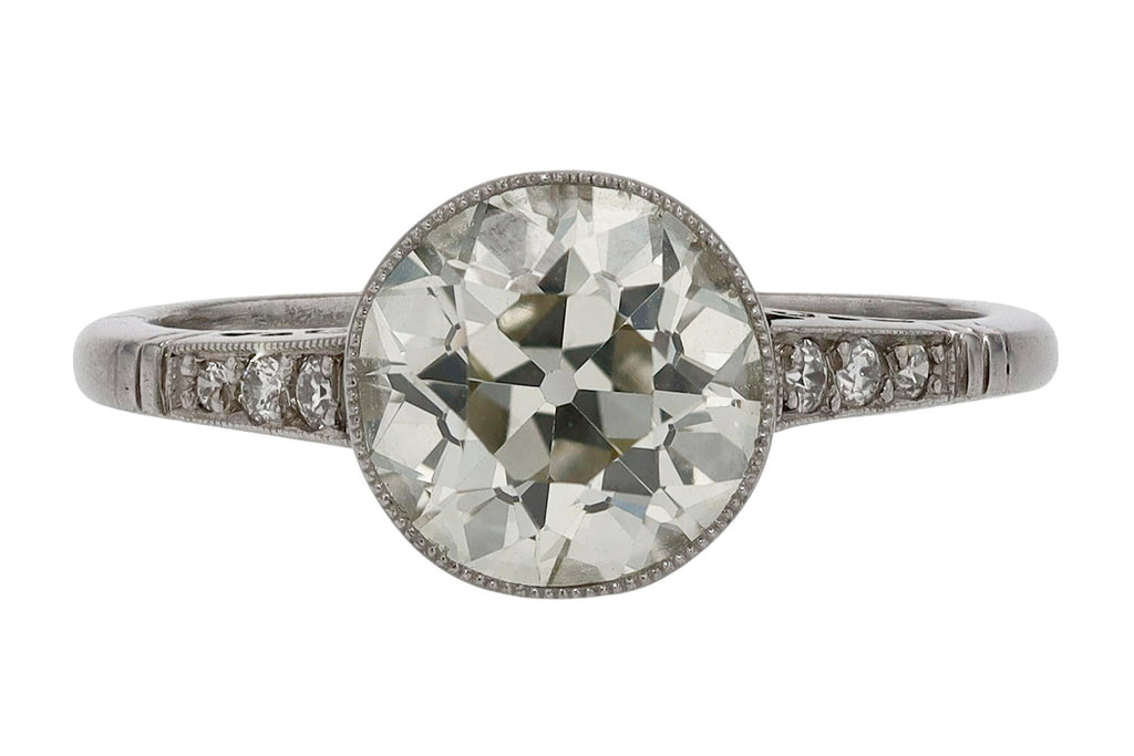 2 Carat Diamond Art Deco Ring