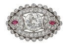 Antique Art Deco 1.12 Carat Old Mine Diamond Engagement Ring