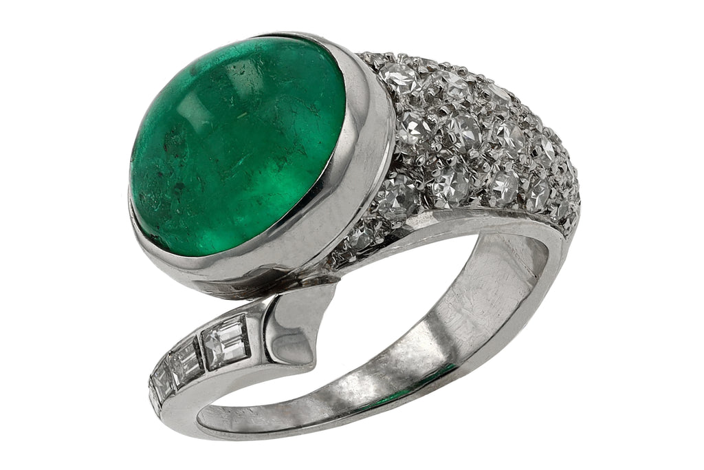 Columbian Emerald Cocktail Ring