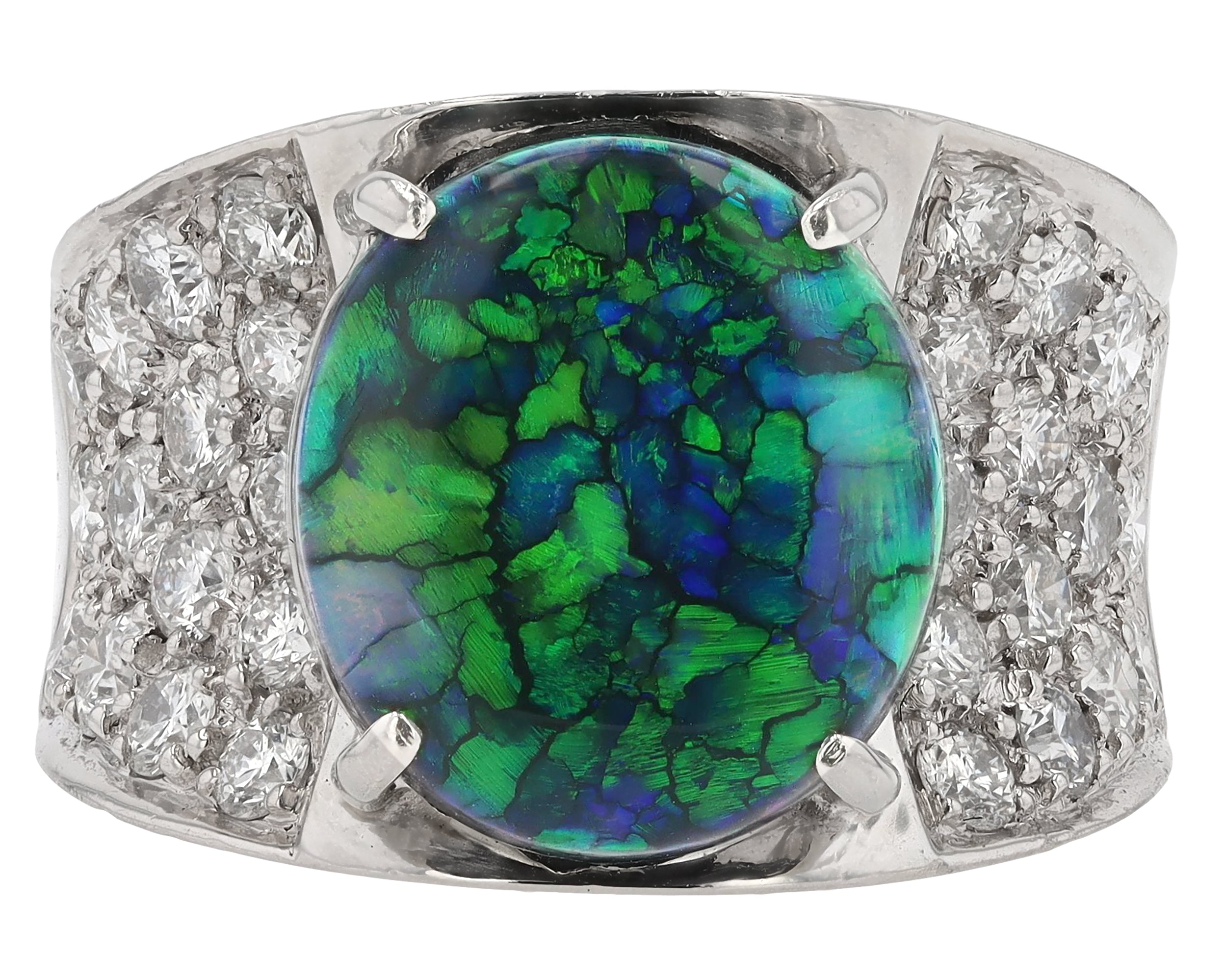 Black Opal Cocktail Ring