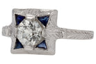 0.65ct Old European Cut Diamond Art Deco Engagement Ring