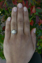 Art Deco Filigree 1.28 Carat Old European Diamond Engagement Ring