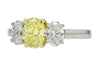 GIA Yellow Diamond Engagement Ring