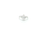 An over two carat marquise cut diamond in a 3 stone solitaire engagement ring design.