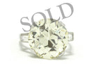 SOLD Art Deco GIA 8.20 Carat Old European Cut Diamond Engagement Ring