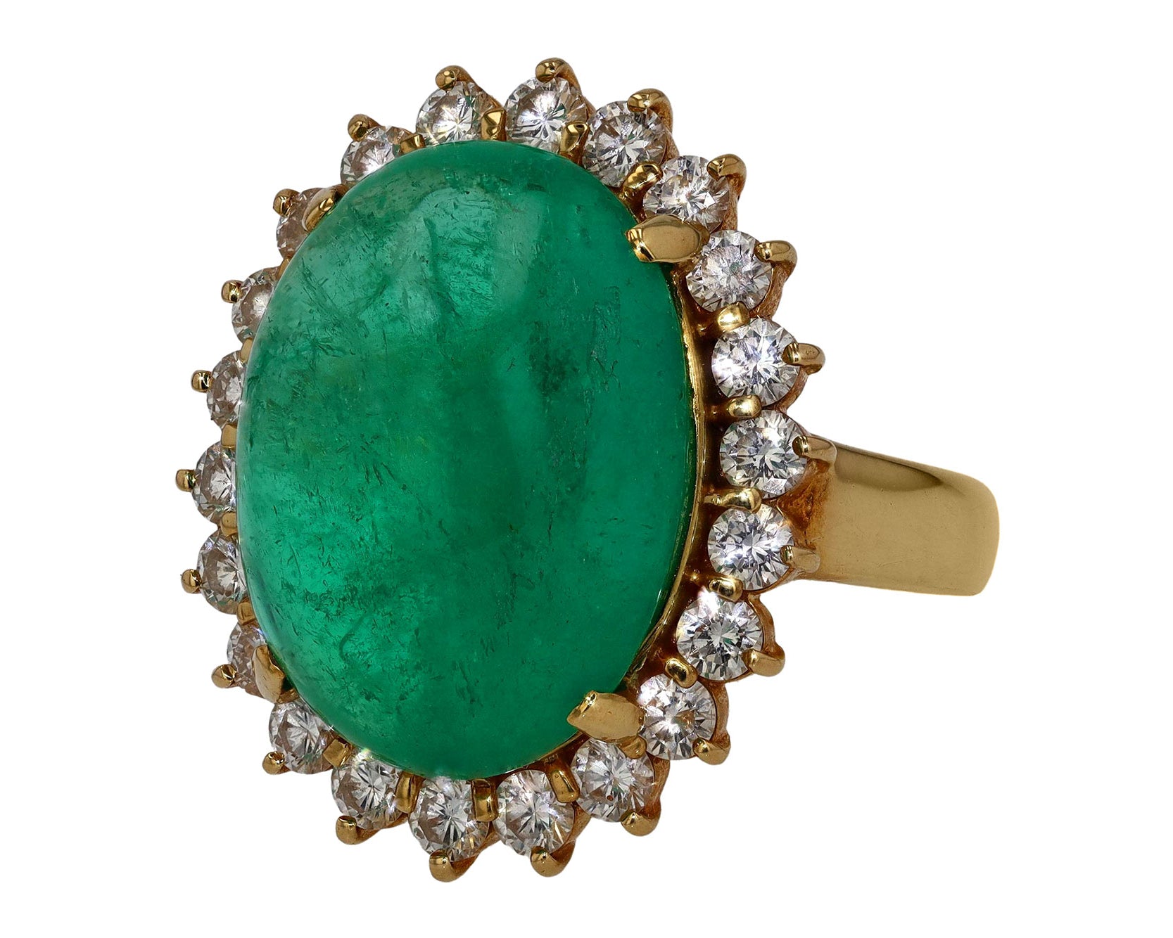 GIA Emerald Cocktail Ring