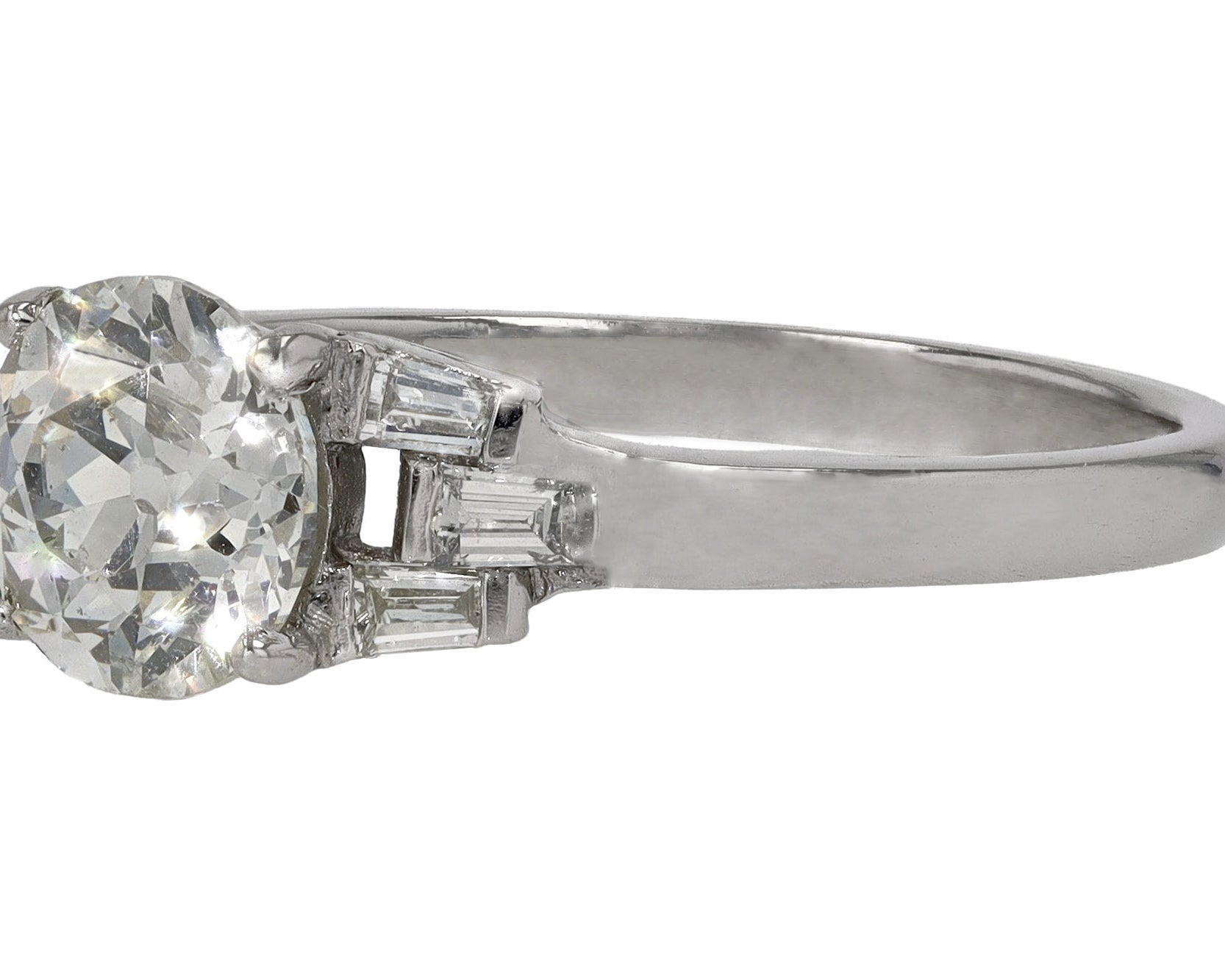 1 Carat Art Deco Engagement Ring 