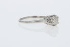 Antique Filigree Solitaire GIA Certified Diamond Engagement Ring