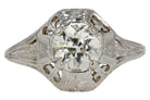 Art Deco GIA Diamond Ring