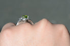 Retro C.D. Peacock Peridot Engagement Ring