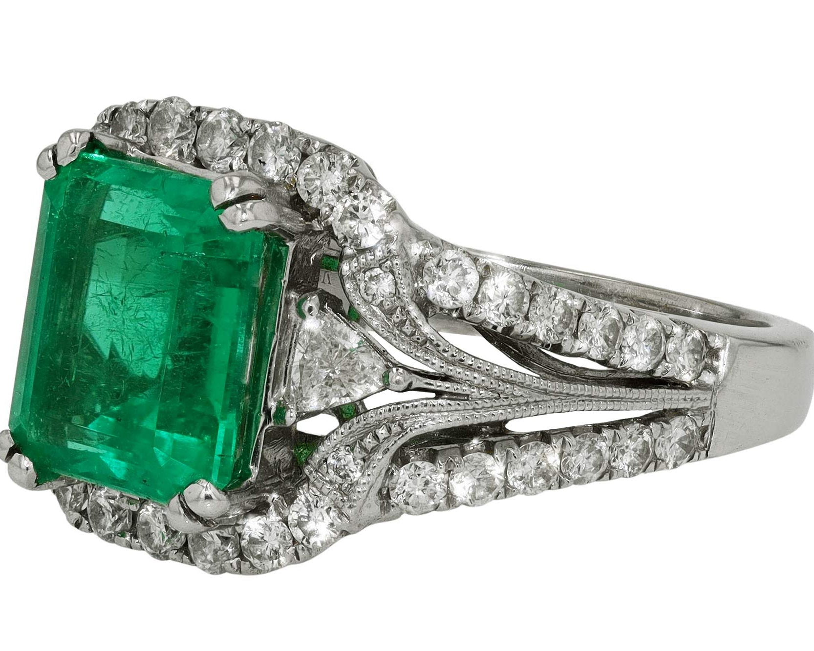 Vintage Emerald Cocktail Ring