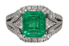 Vintage 2.75 Carat Emerald Cocktail Ring