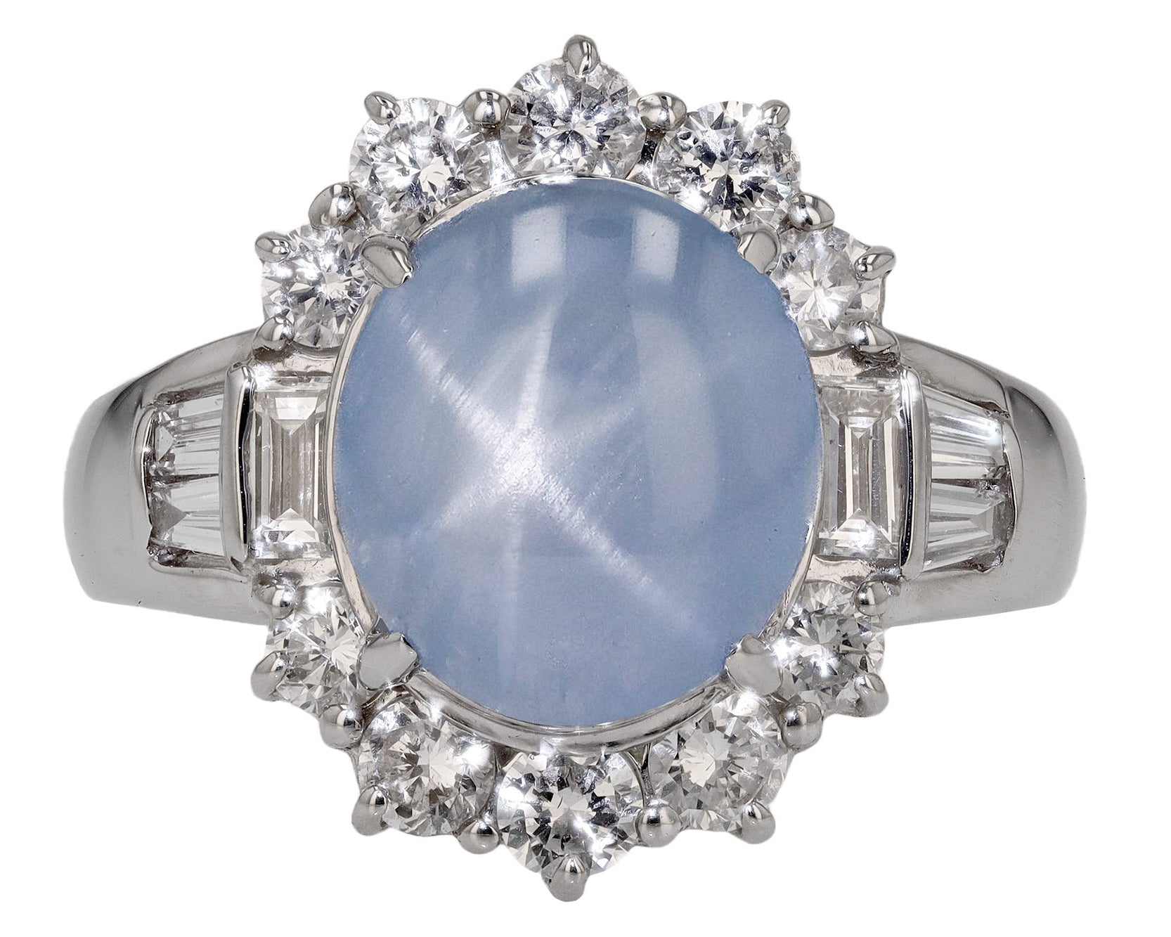 Antique Star Sapphire Engagement Ring