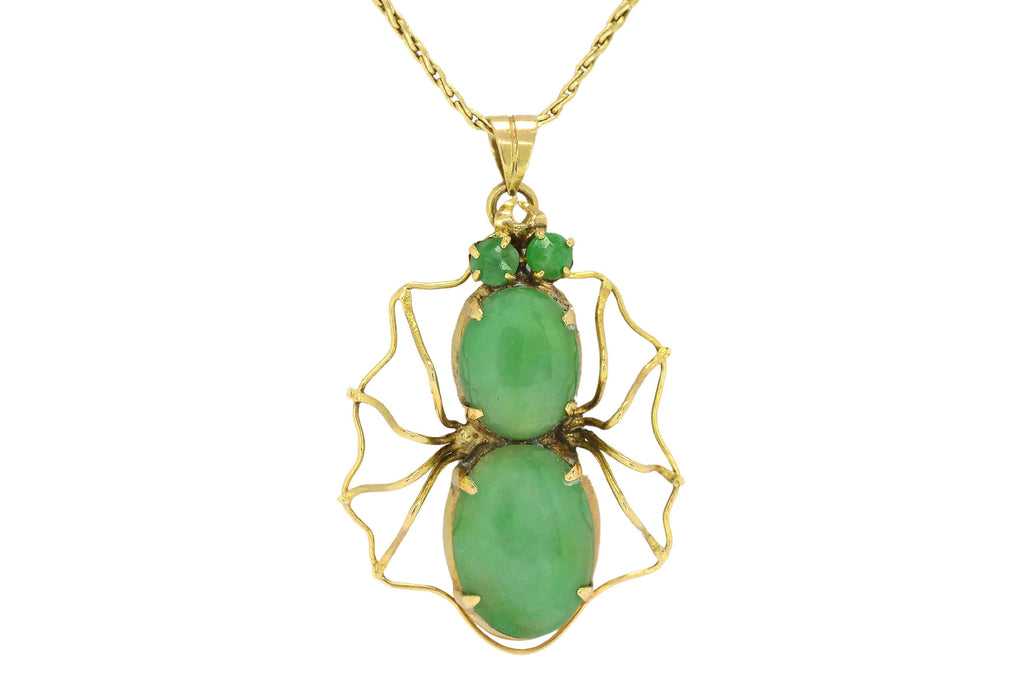 Jade Spider Necklace