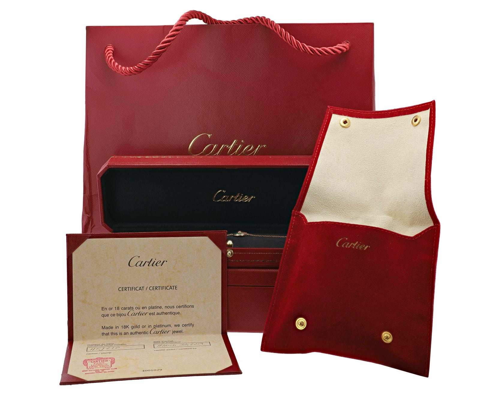 Cartier Malachite 18K Rose Gold Diamond Bracelet