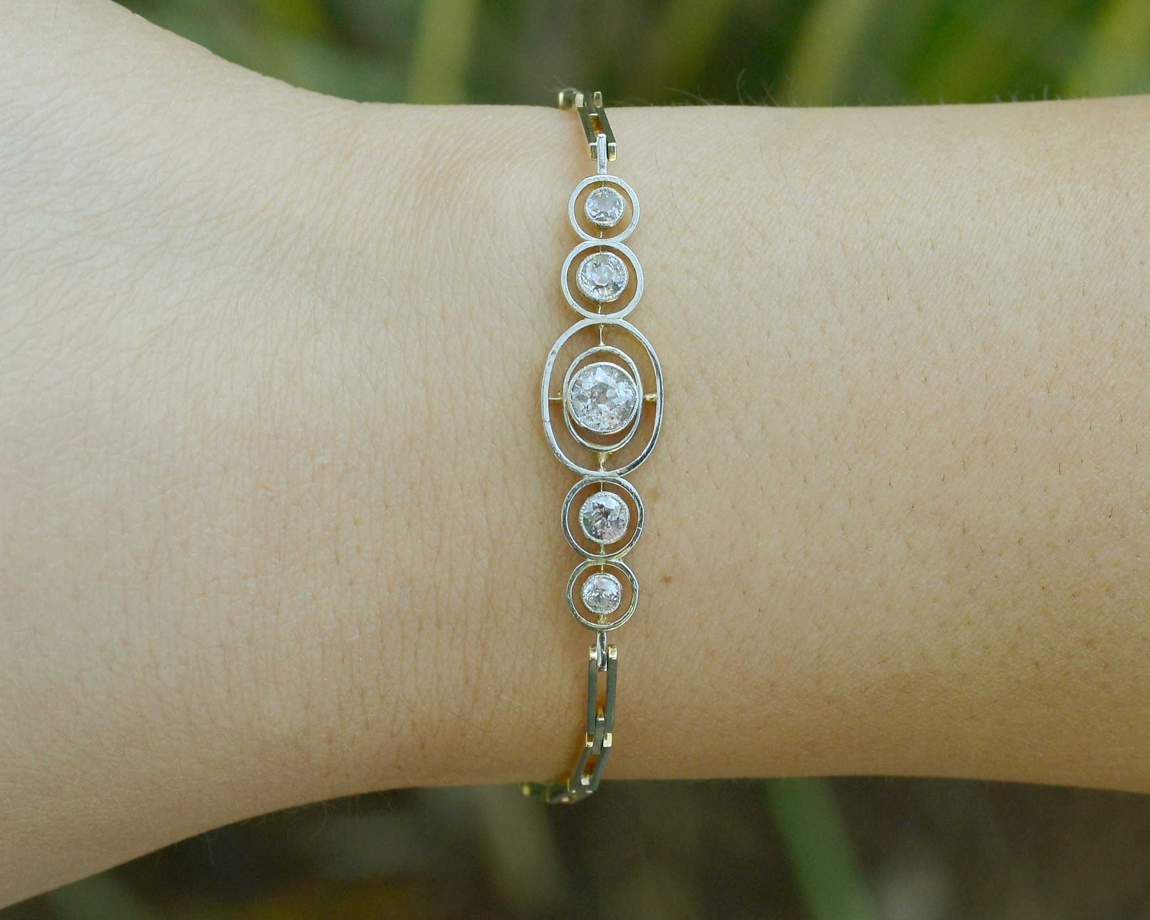 The Tidwell Art Deco diamond link bracelet is a work of enchantment.