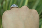 A dome style Art Deco ring that could be used as for bridal, or cocktail jewelry.