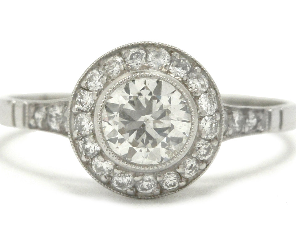 An old European diamond engagement ring crafted into an Edwardian design.