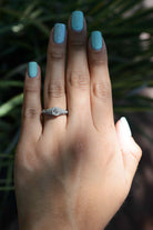 Floral 1 Carat Old Mine Cut Diamond Engagement Ring