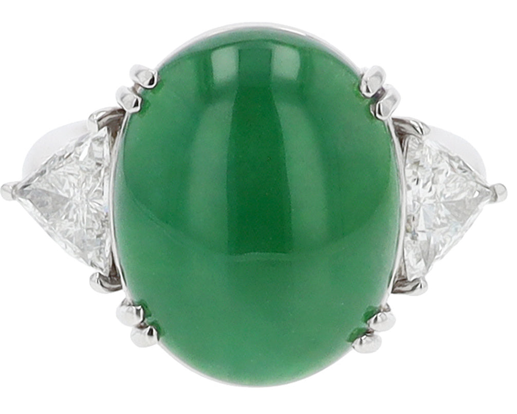 Jadeite Diamond Ring