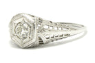 An old mine diamond set in an Edwardian solitaire ring.